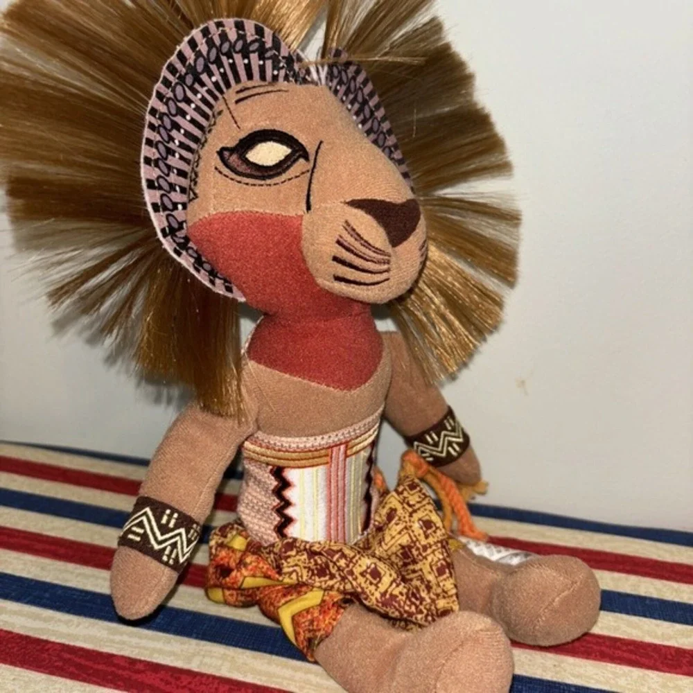 THE LION KING Broadway Musical SIMBA Lion Plush Stuffed Animal toy Disney New 12